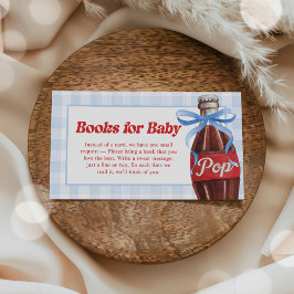 She's Ready to Pop Baby Shower Books for Baby エンクロージャーカード