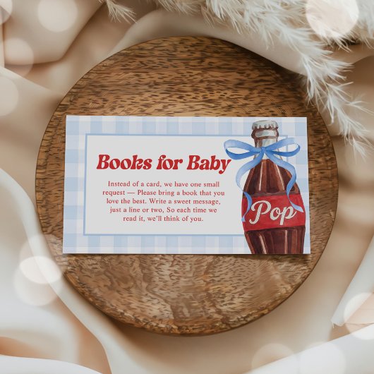 She's Ready to Pop Baby Shower Books for Baby エンクロージャーカード