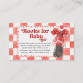 She's Ready to Pop Baby Shower Books for Baby エンクロージャーカード (正面)