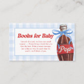 She's Ready to Pop Baby Shower Books for Baby エンクロージャーカード (正面)