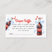 She's Ready to Pop Baby Shower Diaper Raffle エンクロージャーカード (正面)