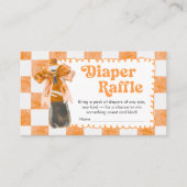 She's Ready to Pop Baby Shower Diaper Raffle エンクロージャーカード (正面)