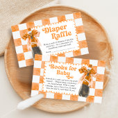 She's Ready to Pop Baby Shower Diaper Raffle エンクロージャーカード