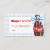 She's Ready to Pop Baby Shower Diaper Raffle エンクロージャーカード (正面)