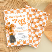 She's Ready to Pop Baby Shower Invitation 招待状