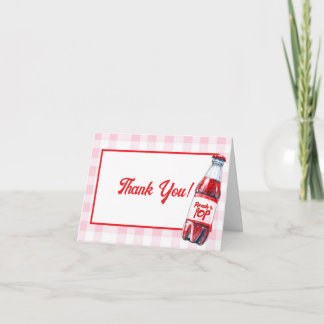 She's Ready to Pop Baby Shower Soda Thank You Card サンキューカード