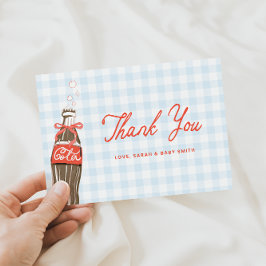 She's Ready To Pop Baby Shower Thank You Card サンキューカード