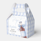 She's Ready To Pop Blue Bow Baby Shower フェイバーボックス (裏面サイド)