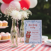 She's Ready to Pop Boy Soda Baby Shower 招待状