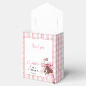 She's Ready To Pop Pink Bow Baby Shower フェイバーボックス (オープン)