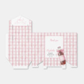 She's Ready To Pop Pink Bow Baby Shower フェイバーボックス (折り畳みなし)