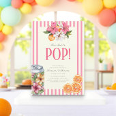 She's Ready to Pop Tropical Floral Citrus  招待状