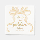 She's So Golden Girl 10th Birthday Party スタンダードカクテルナプキン (正面)