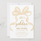 She's So Golden Girl 10th Birthday Party 招待状 (正面)