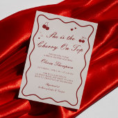 She's The Cherry On Top Bridal Shower 招待状