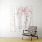 She's tying a knot Bow Bridal Shower タペストリー (インサイチュ)