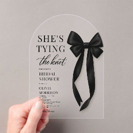 She's Tying The Knot バチェラー・パーティー  アクリル招待状