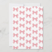 She's Tying the Knot Blush Pink Bow Bridal Shower 招待状 (裏面)