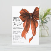 She's Tying The Knot Bow Bridal Luncheon 招待状 (スタンド正面)