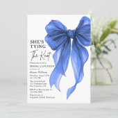 She's Tying The Knot Bow Bridal Luncheon 招待状 (スタンド正面)