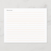 She's Tying the Knot Bow Bridal Recipe Card (裏面)