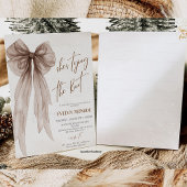 She's tying the knot Bridal shower 招待状