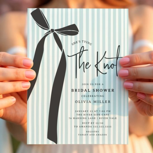 She's Tying The Knot Bridal Shower 招待状