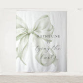 She's tying the Knot Bridal Shower Backdrop タペストリー (正面)