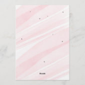 She's tying the knot Bridal shower Bow pink 招待状 (裏面)