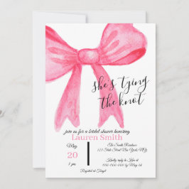 "She's Tying the Knot" Bridal Shower Invitation 招待状