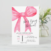 "She's Tying the Knot" Bridal Shower Invitation 招待状 (スタンド正面)