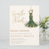 She's Tying the Knot Daisies Dress Bridal Shower 招待状 (スタンド正面)