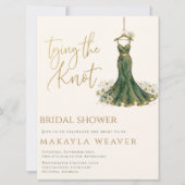 She's Tying the Knot Daisies Dress Bridal Shower 招待状 (正面)