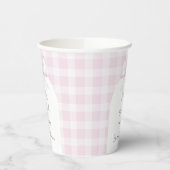 She's Tying The Knot Elegant Bow Bridal Shower 紙コップ (左)