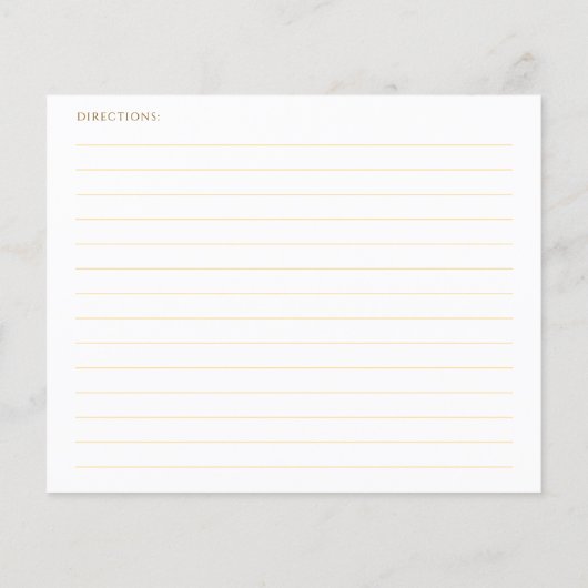 She's Tying the Knot Pink Bow Bridal Recipe Card (裏面)