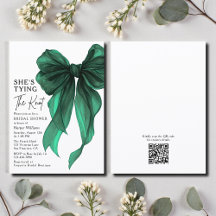 She's Tying The Knot QRコード ブライダルシャワー