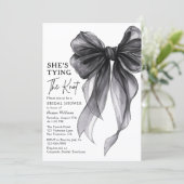 She's Tying The Knot QR Code Bridal Shower 招待状 (スタンド正面)