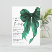 She's Tying The Knot QR Code Bridal Shower 招待状 (スタンド正面)