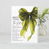 She's Tying The Knot QR Code Bridal Shower 招待状 (スタンド正面)