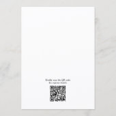 She's Tying The Knot QR Code Bridal Shower 招待状 (裏面)