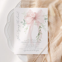 She's tying the know Whimsical Bow bridal shower