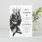 She's Wrapping Up Her thirties Bow 40th Birthday 招待状 (スタンド正面)