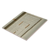 Sheshi、紀元前のc.2300-2200の偽のドア(色彩の鮮やかなライム タイル (側面)