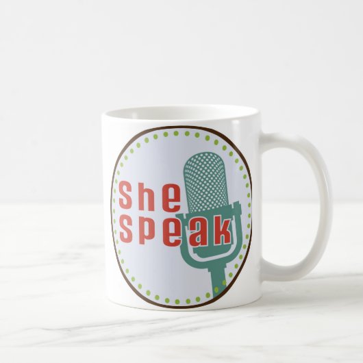 SheSpeakのコーヒー・マグ コーヒーマグカップ (右)