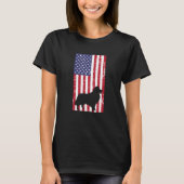 Shetland Sheep Distressed Patriotic All American U Tシャツ (正面)
