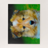 Shetland Sheep Dog Jigsaw. ジグソーパズル (縦)