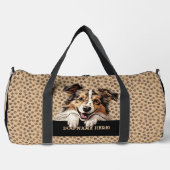 Shetland Sheepdogという名前を付ける ダッフルバッグ (正面)
