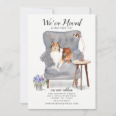 Shetland Sheepdog引っ越しました移動発表 案内状 (正面)