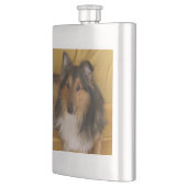 Shetland_Sheepdog白黒tan フラスク (左)