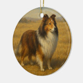 Shetland Sheepdog セラミックオーナメント (左)